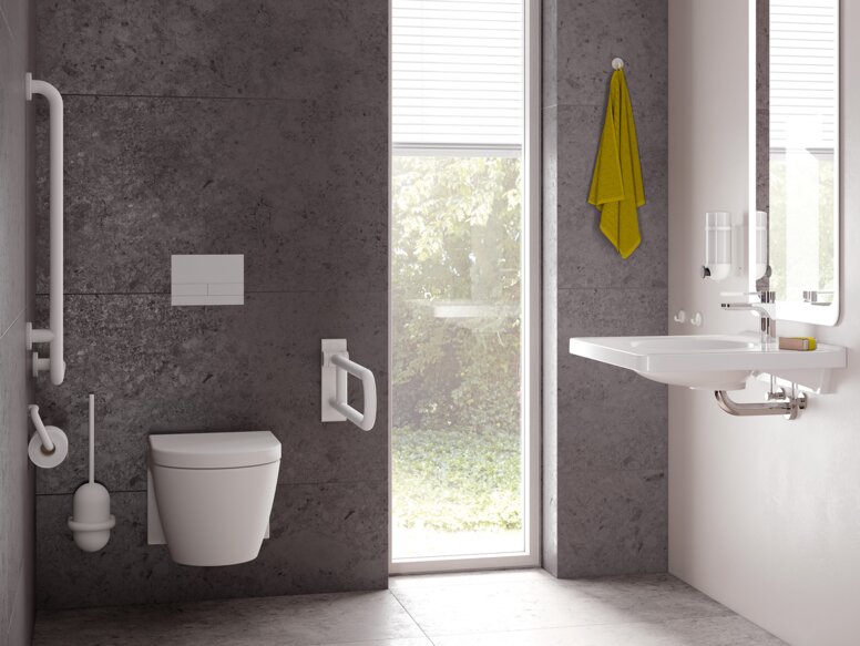 © HEWI Barrierefreies Bad Signalweiß matt © HEWI Barrierefreies Bad Signalweiß matt